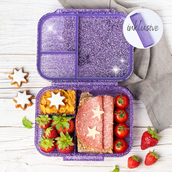 LEKKABOX Mini Glamour - Brotdose mit 3 Fächern