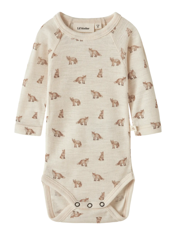 NBMNALU WO/MO LS SLIM BODY | Merino