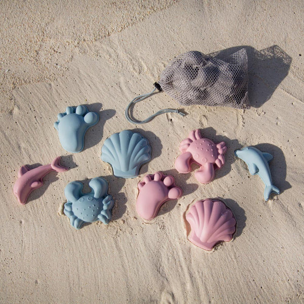 Scrunch - Sandspielset 4 Sandförmchen aus Silikon