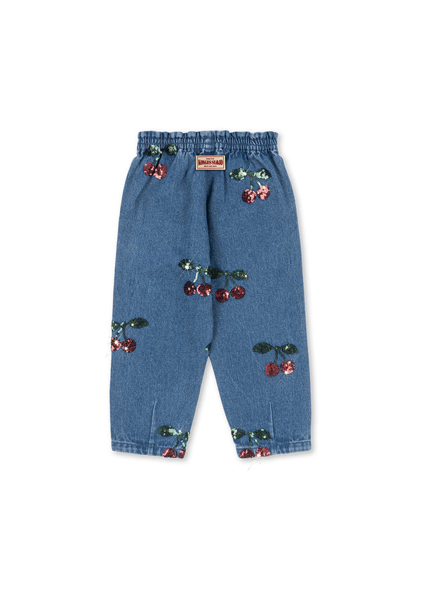 MAGOT PANTS GOTS | CHERRY SEQUIN | Glitzer Jeans