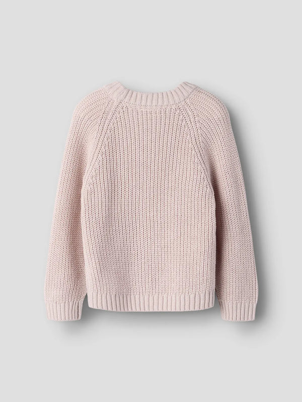 NMFEMLEN EMB KNIT LIL
